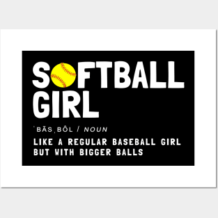 softball girl Posters and Art